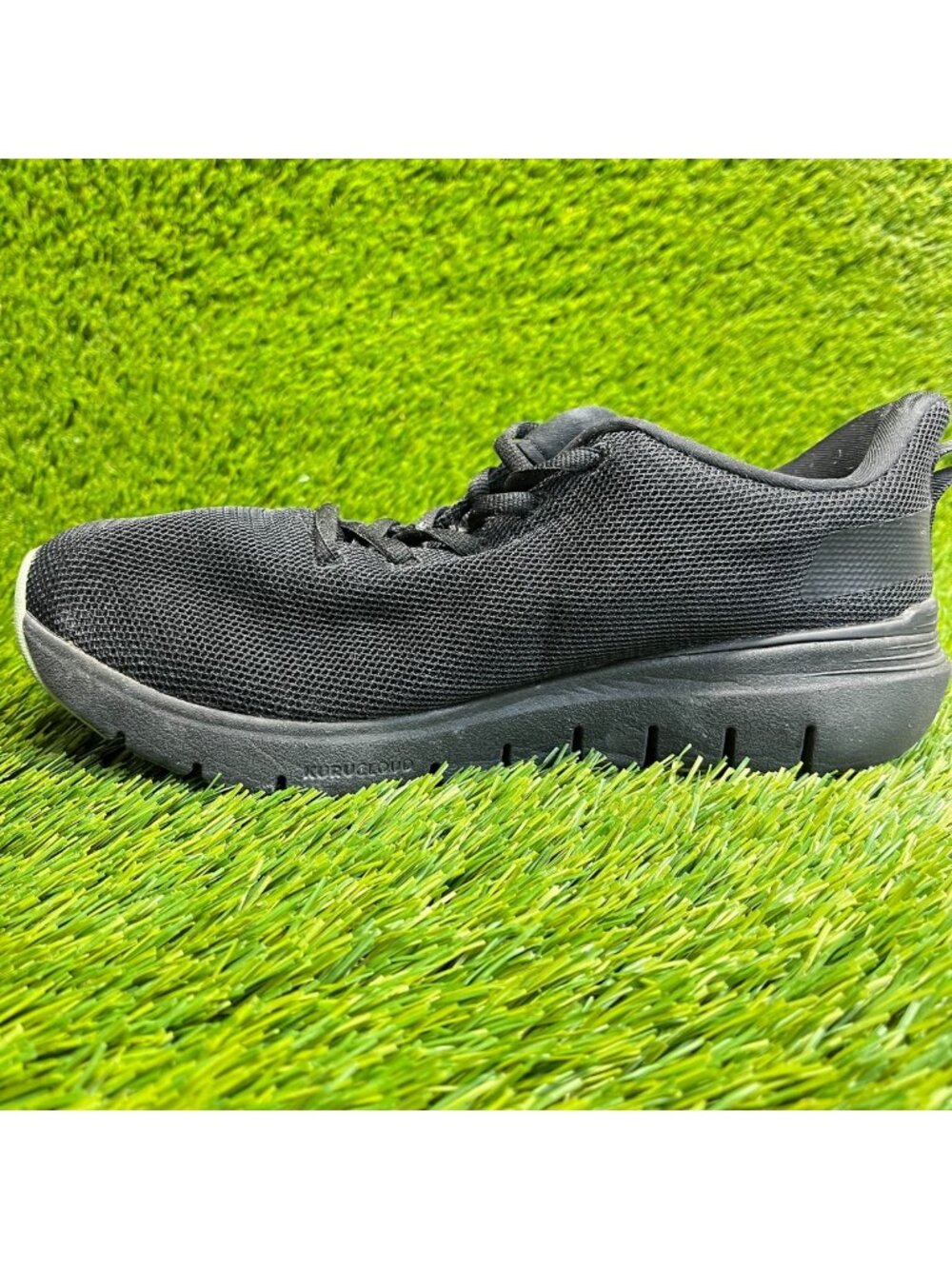 Kuru Flex Via Womens Size 7.5 Jet Black Athletic Running Walking Shoes Sneakers
